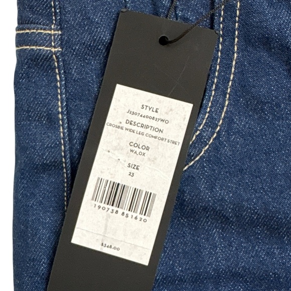 New Veronica Beard $348 Crosbie Wide Leg High Rise Comfort Stretch Jeans Size 23 - Picture 8 of 10